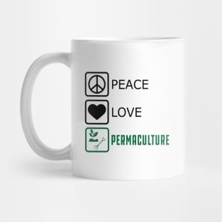 Permaculture - Peace Love Mug